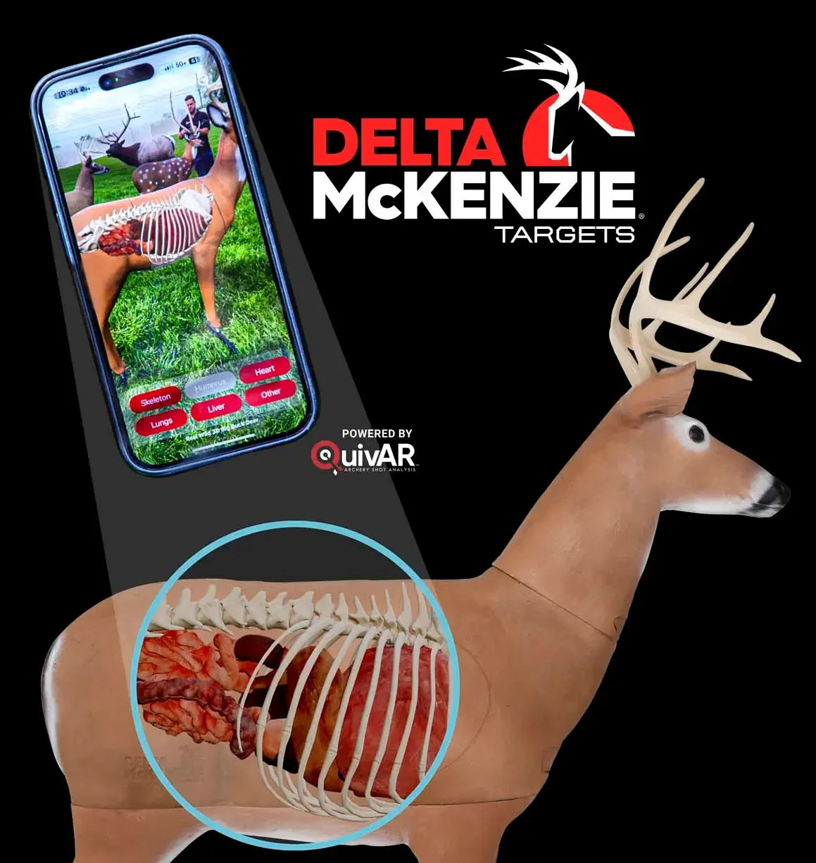 Delta McKenzie Big Daddy QuivAR Enabled Buck Archery Target