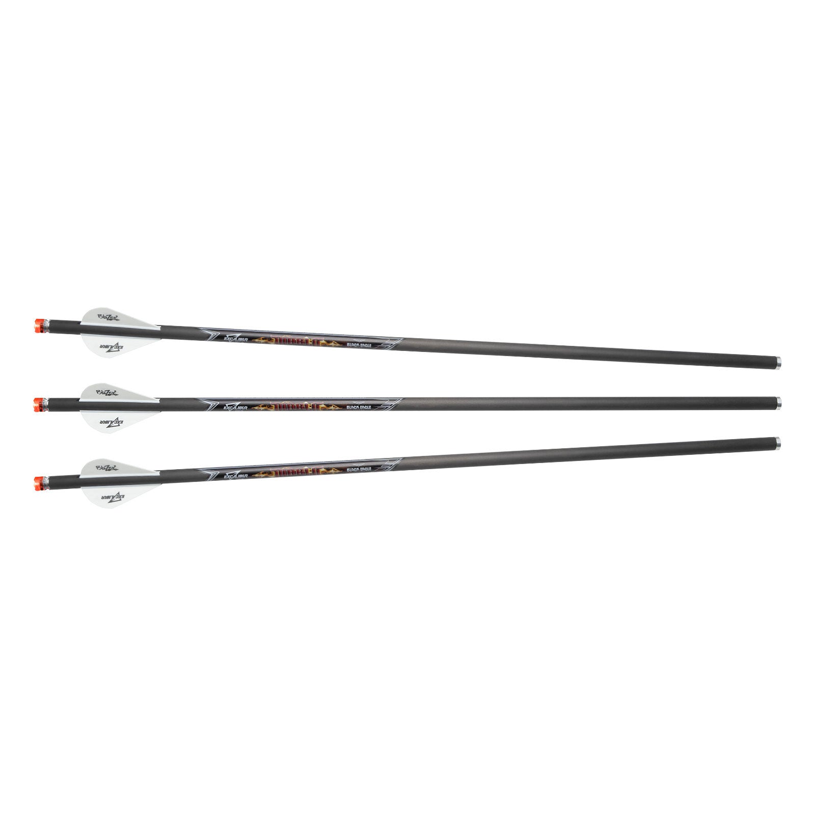 EXCALIBUR DIABLO 18" ILLUMINATED CARBON ARROWS- 3 PACK