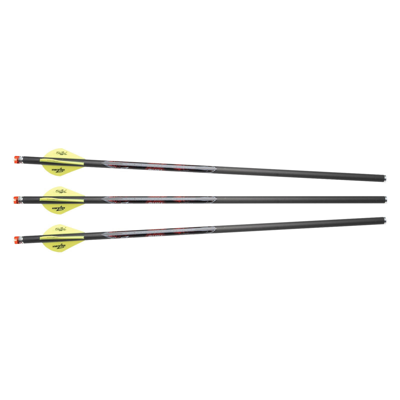 EXCALIBUR QUILL 16.5" ILLUMINATED CARBON ARROWS- 3 PACK