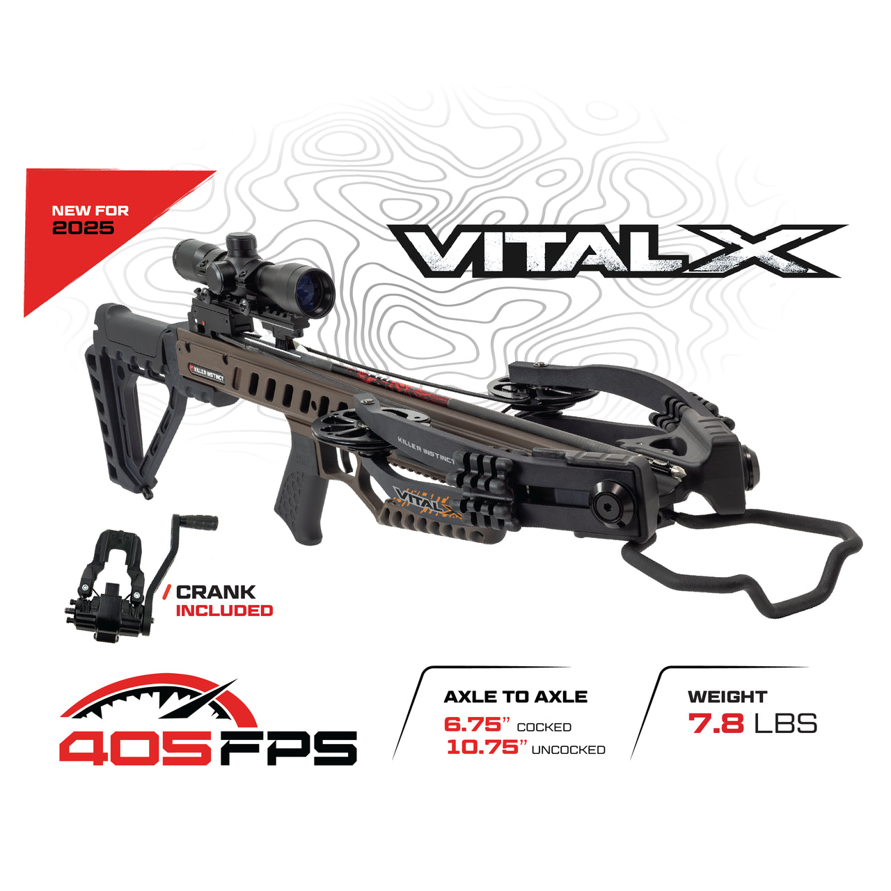 KILLER INSTINCT VITAL X CROSSBOW WITH DSC CRANK