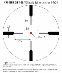 Crossfire® II 1-4x24 V-Brite® (MOA) Reticle | 30mm Tube