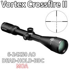 Crossfire® II 6-24x50 Dead-Hold® BDC (MOA) Reticle | 30mm Tube